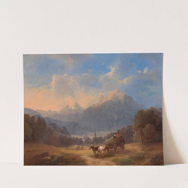 Scene Of The Salzkammergut by Franz Barbarini