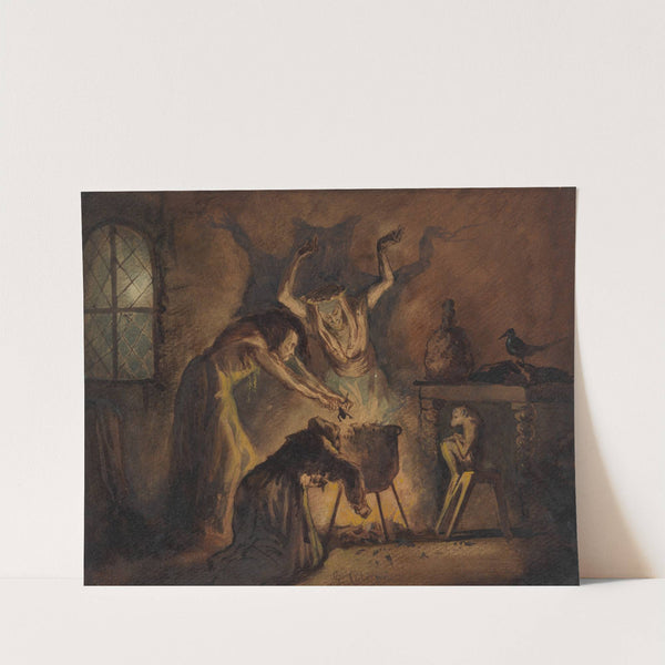 Scene of Three Witches from Shakespeare's Macbeth by George Cattermole