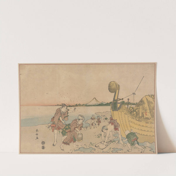 Scene on Beach by Katsukawa Shunchō