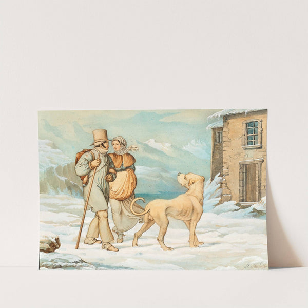 Scene on St. Bernhard by Hieronymus Hess