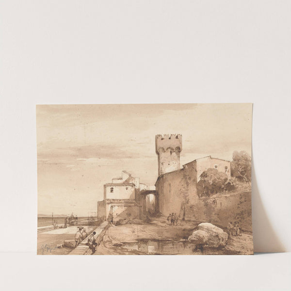 Scene on the Gulf of Naples by Giacinto Gigante