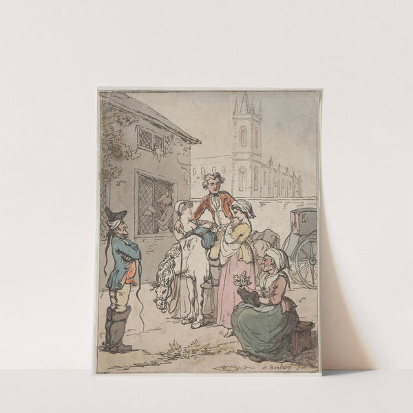 Scene Outside an Inn by Henry William Bunbury