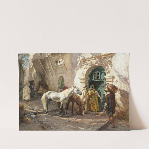 Scène prise au Maroc (1885) by Frederick Arthur Bridgman