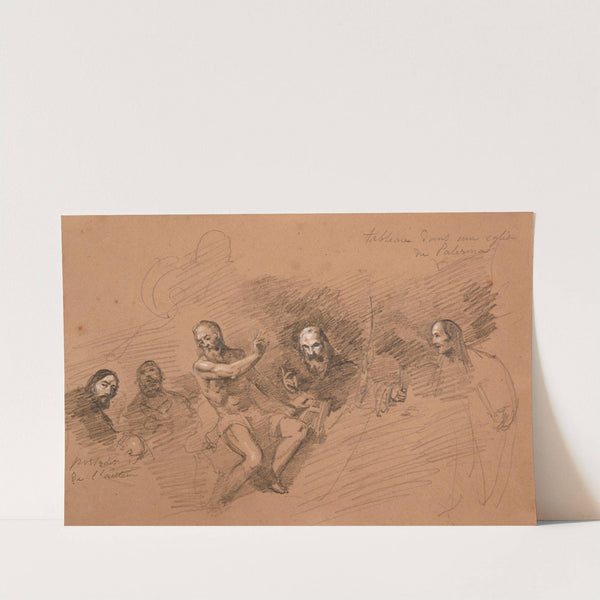 Scène religieuse by Jacques-Raymond Brascassat