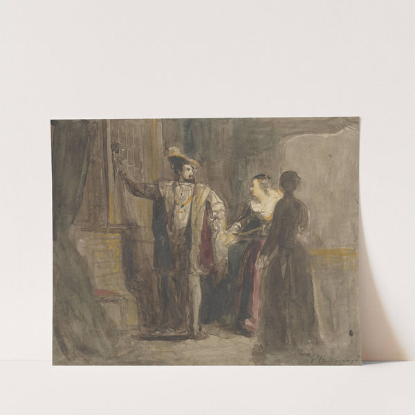 Scène uit het leven van koning Frans I van Frankrijk by Reinier Craeyvanger