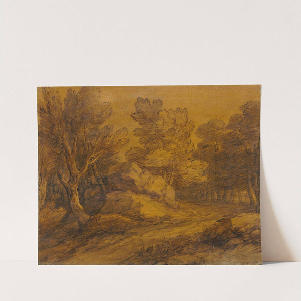 Scene with a Road Winding through a Wood (c. 1770) by Thomas Gainsborough