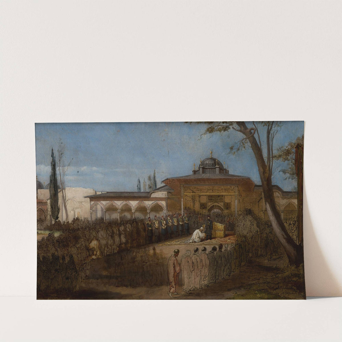 Scene with the Sultan by Stanisław von Chlebowski