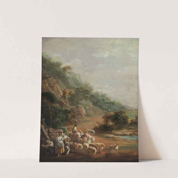 Scene with Villagers (fragment) by Luis Paret y Alcázar