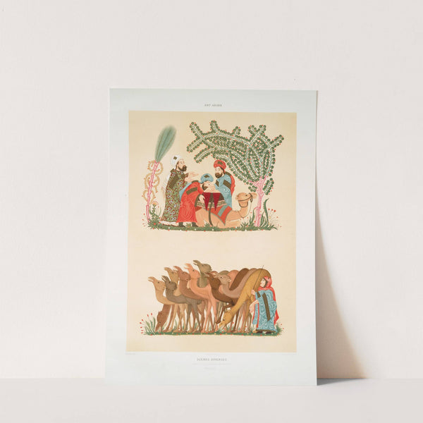 Scènes diverses, tirées des Séances de Hariry (XIIIe. siècle) by Émile Prisse d'Avennes