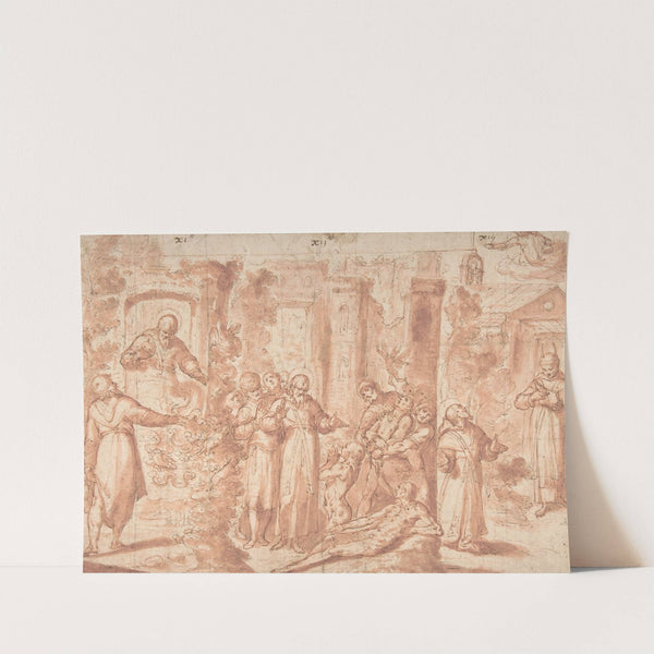 Scenes from the Life of Saint Anthony Abbot by Giovanni Battista Lombardelli