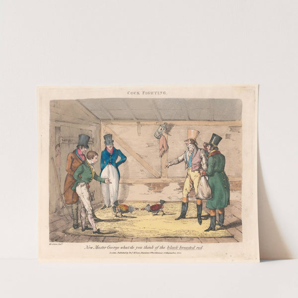 Scenes in the Life of Master George – Cock Fighting (1823) by Henry Thomas Alken