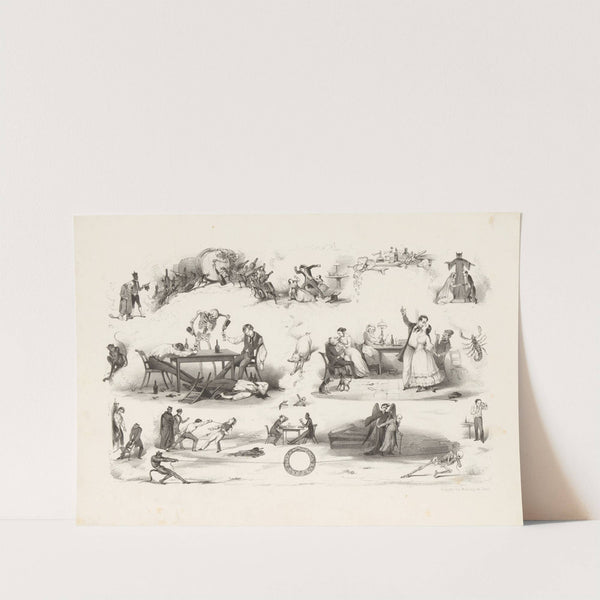 Scènes met de dood en de duivel (1841 - 1847) by Alexander Ver Huell