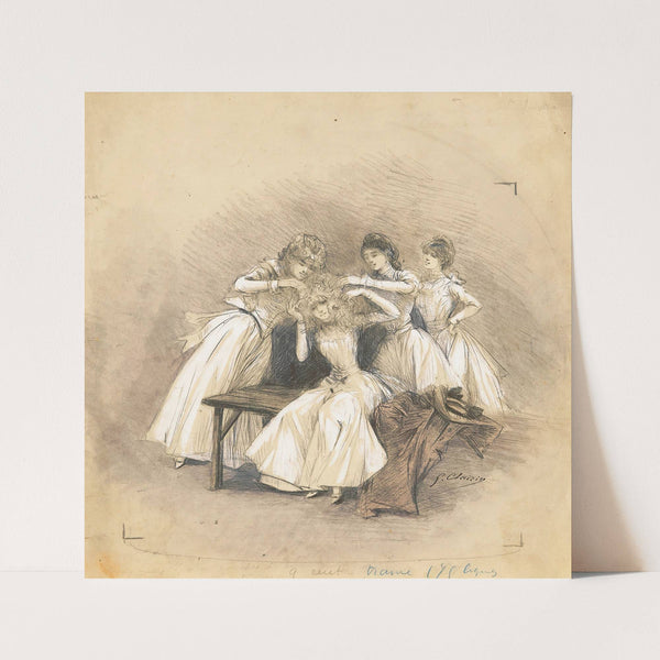 Scenes of Sarah Bernhardt’s life by Georges Jules Victor Clairin