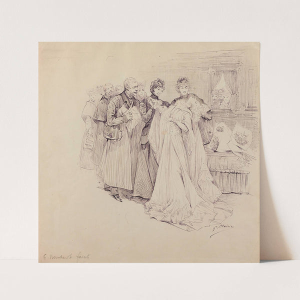 Scenes of Sarah Bernhardt’s life by Georges Jules Victor Clairin