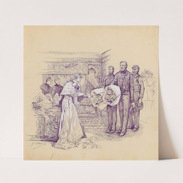 Scenes of Sarah Bernhardt’s life by Georges Jules Victor Clairin