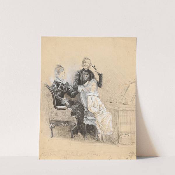 Scenes of Sarah Bernhardt's life by Georges Jules Victor Clairin