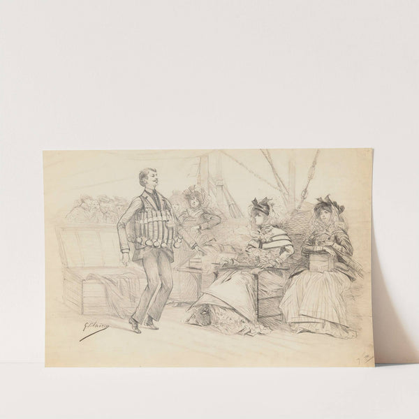 Scenes of Sarah Bernhardt's life by Georges Jules Victor Clairin