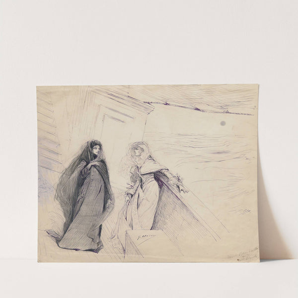 Scenes of Sarah Bernhardt's life by Georges Jules Victor Clairin