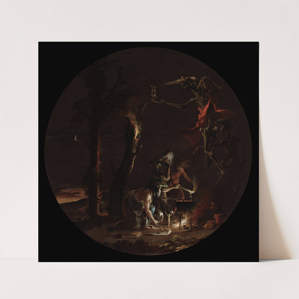 Scenes of Witchcraft, Evening (c. 1645-1649) by Salvator Rosa