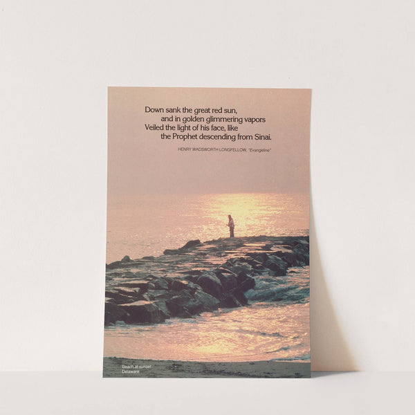 Scenically Yours, Beach at sunset, Delaware by U.S. Information Agency