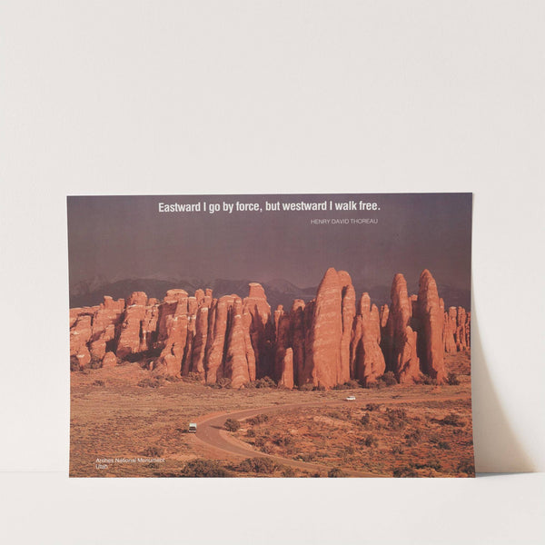 Scenically Yours, Eastward I go by force, but westward I walk free. by U.S. Information Agency