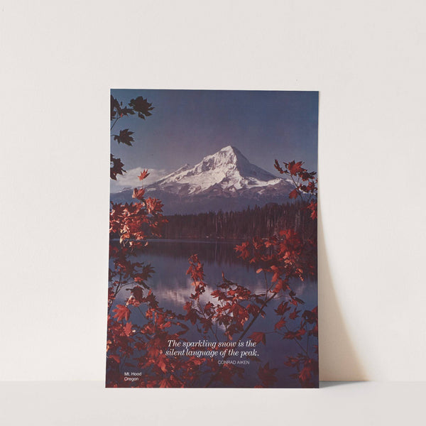 Scenically Yours, The sparkling snow is the silent language of the peak. Mt. Hood, Oregon by U.S. Information Agency