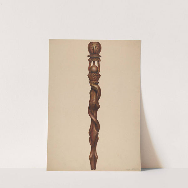 Scepter (Lumberjack Carving) by Walter Hochstrasser