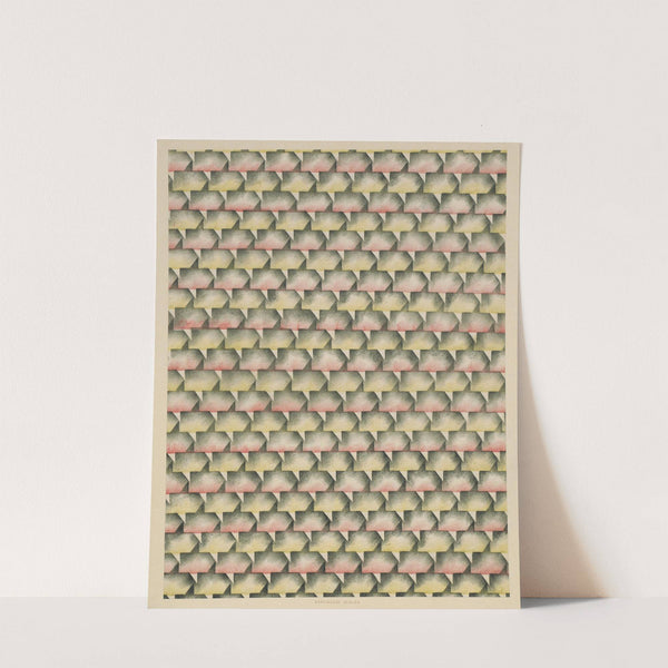 Schabloniertes Papier (Schablonenwischpapier) (1915 - 1927) by Annemarie Irmler
