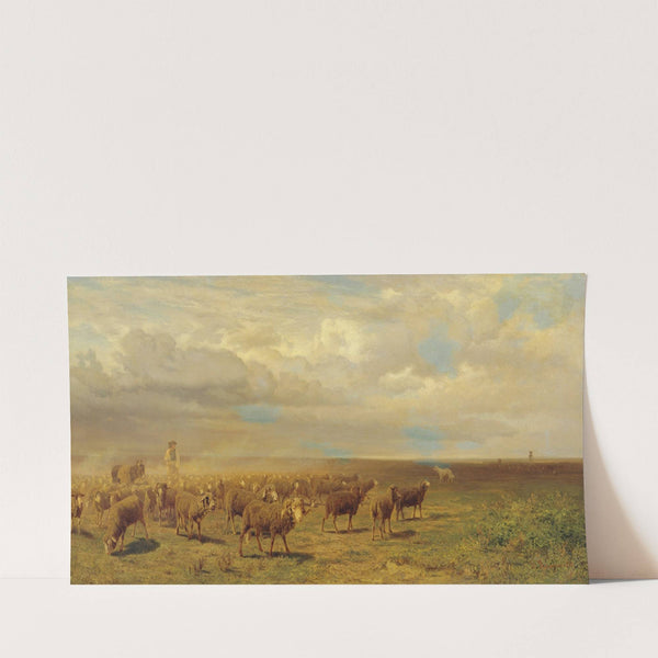 Schafherde in der Puszta (1872) by Gustav Ranzoni