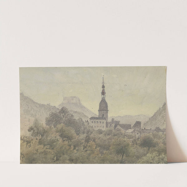 Schandau with the Lilienstein by Friedrich Eugen Peipers