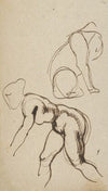 Studies of a Lion and a Female Nude (ca. 1844)