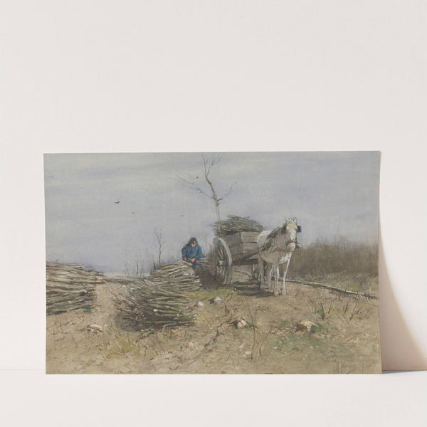 Schapenkudde op de heide bij Laren by Anton Mauve