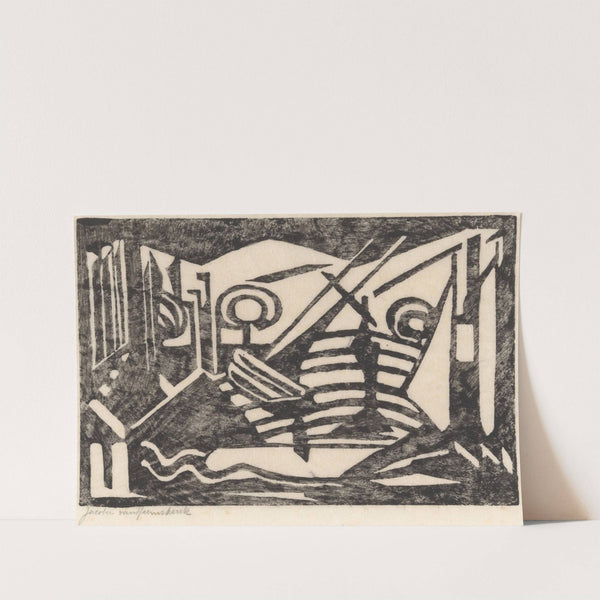 Scheefliggend zeilschip (1886 - 1923) by Jacoba van Heemskerck