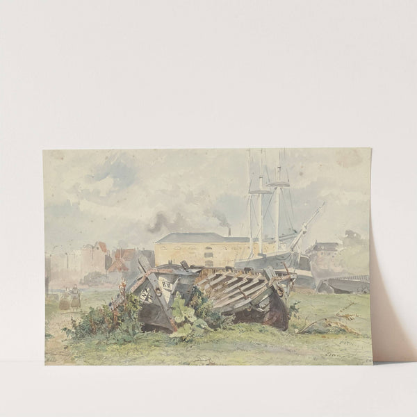 Scheepswerf by Willem Anthonie van Deventer