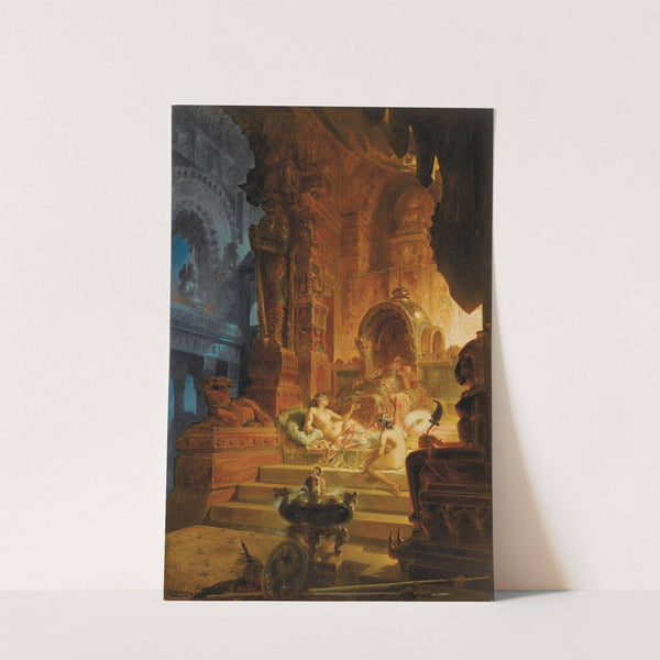 Scheherazade And The Sultan (1878) by Alfred Choubrac