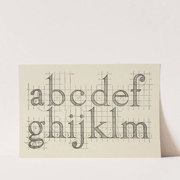 Scheme for the construction of Roman Small Letters by Frank Chouteau Brown