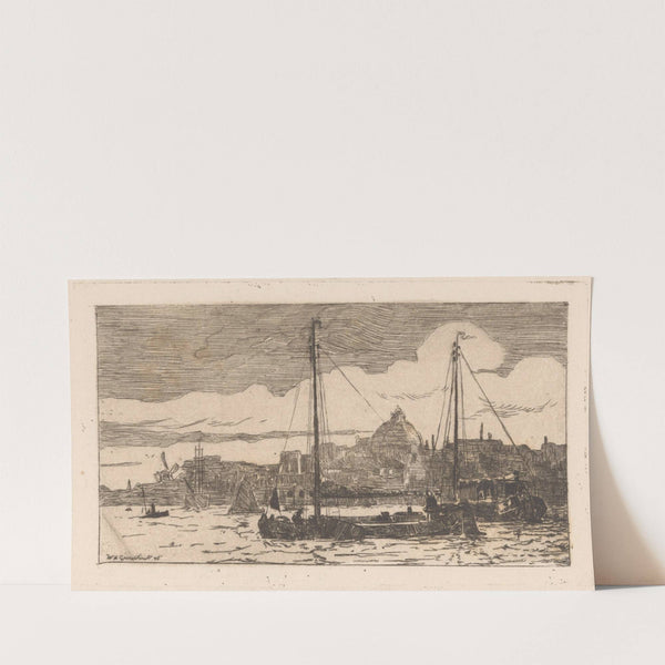 Schepen op het IJ in Amsterdam (1888-1934) by Willem Adrianus Grondhout