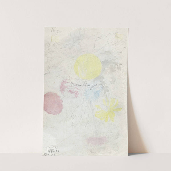 Schets van een boeket by Willem van Leen