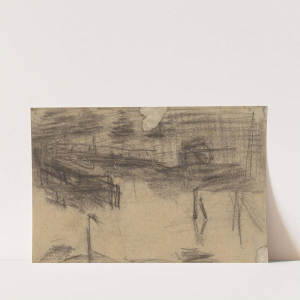 Schets van een haventje by Theo Nieuwenhuis