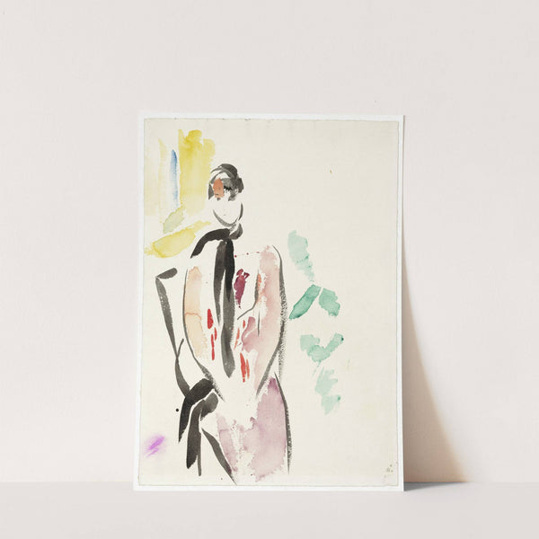 Schets voor een portret van mevrouw De Carnière-Wouters, echtgenote van de kunstenaar by Rik Wouters