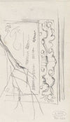 Schetsblad met ornamentstudies
