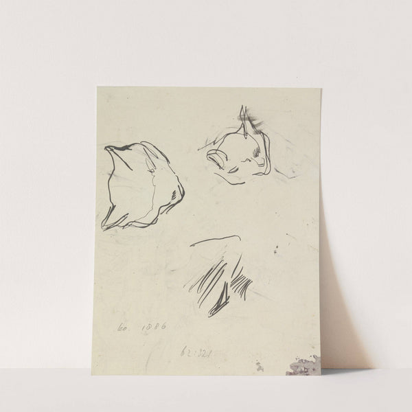 Schetsen van een kat by Jan Veth