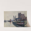Schiffe im Hamburger Hafen by Otto Geigenberger