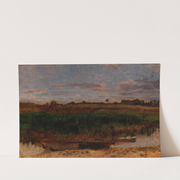 Schilffeld mit Kahn (Ferch am Schwielowsee) (1881) by Carl Schuch