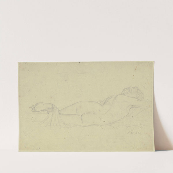 Schlafender Hermaphrodit (Hermaphroditus Borghese) by Moritz von Schwind