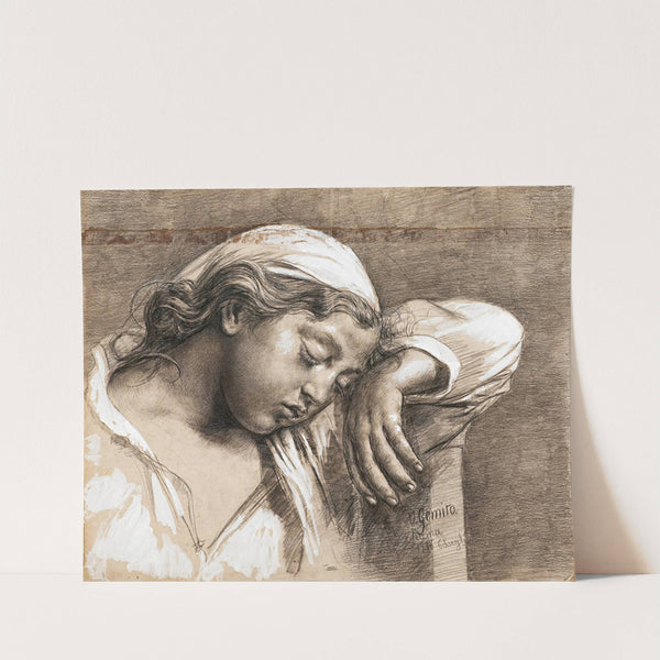 Schlafendes Mädchen by Vincenzo Gemito