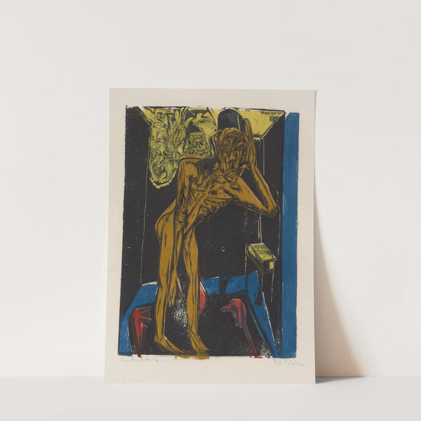 Schlemihl in der Einsamkeit des Zimmers (1915) by Ernst Ludwig Kirchner