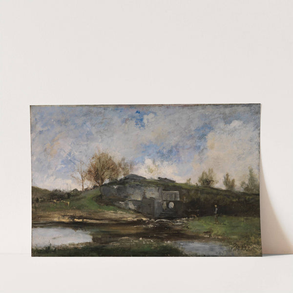 Schleuse im Tal von Optevoz (1854) by Charles François Daubigny