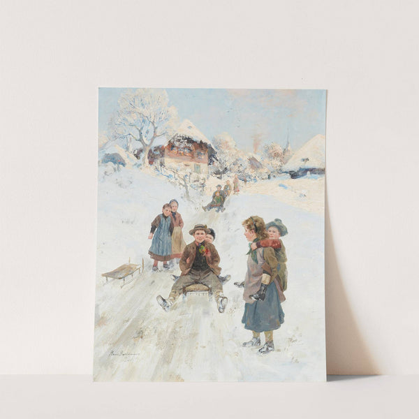 Schlittenfahrt by Hans Bachmann