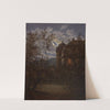 Schloss Milkel in Moonlight by Carl Gustav Carus